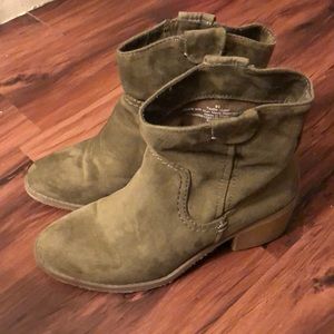 Olive green Booties